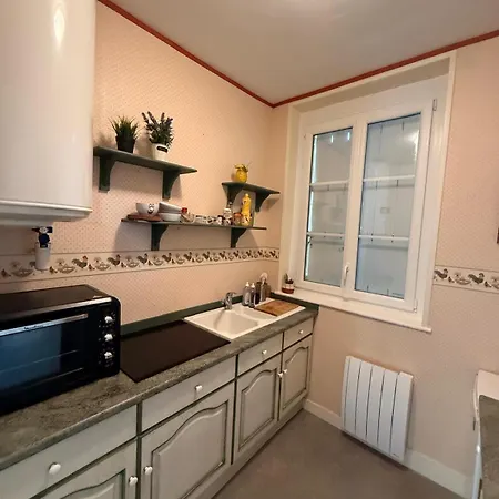 公寓 Au Paradis De La A 10m De La 滨海维莱